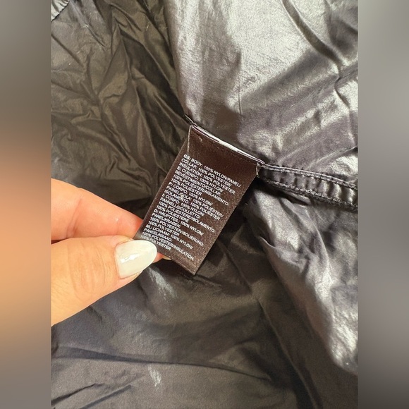 The North Face women’s black jacket hood size medium tent coat flared - Picture 11 of 13